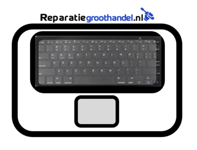 Topcase zilver incl. toetsenbord UK/NL + touch bar - A1706