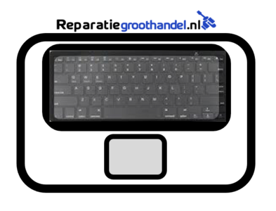 Topcase zilver incl. toetsenbord UK/NL - A2141