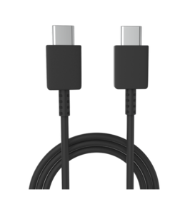 USB C naar USB C datakabel / 1 meter Zwart