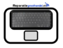 Topcase zilver incl. toetsenbord UK/NL + touch bar - A1706_